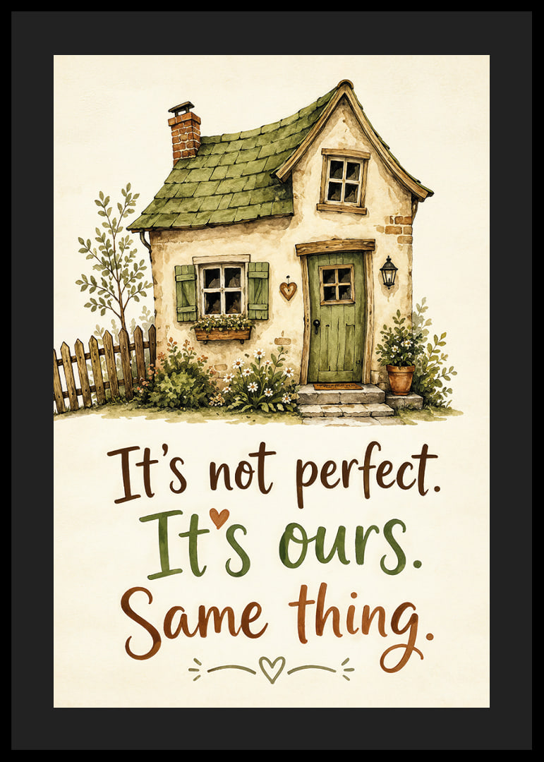 A charming house with a homely message.-12
