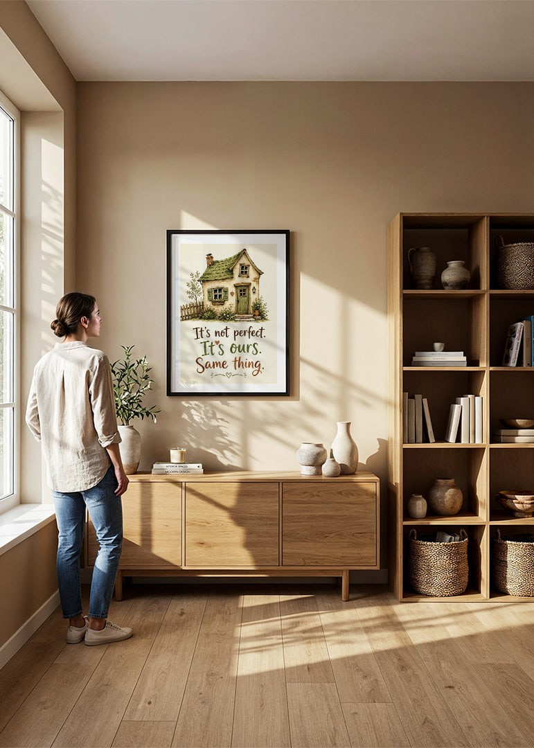 A charming house with a homely message.-12