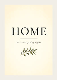 A stylish poster with the word 'HOME' and an olive branch.-3