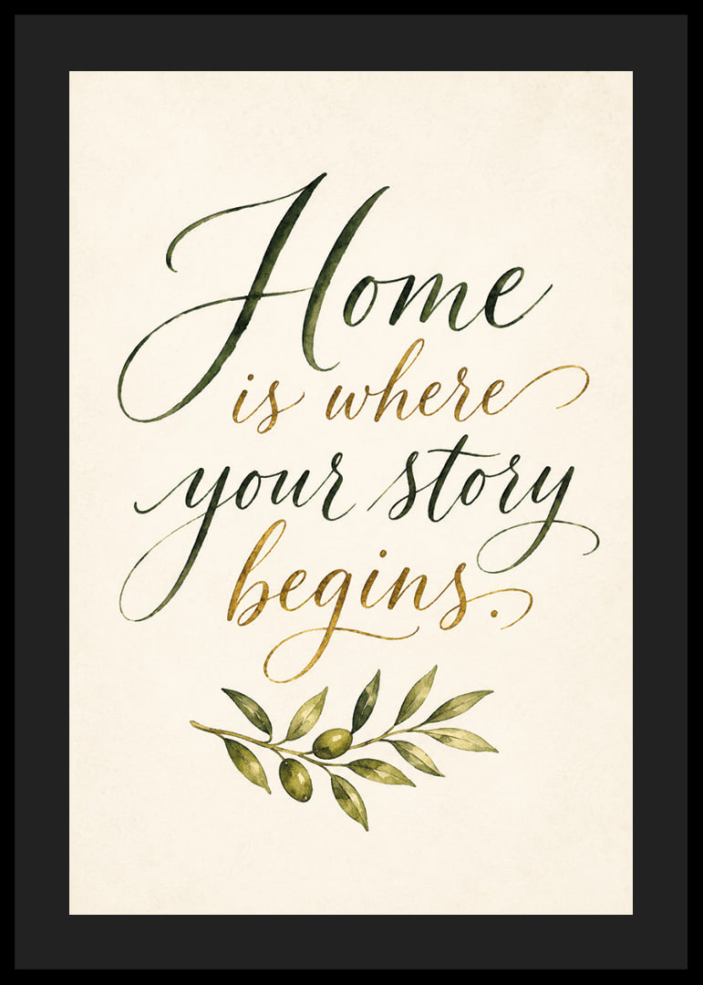 An elegant poster with a reassuring message about home.-12