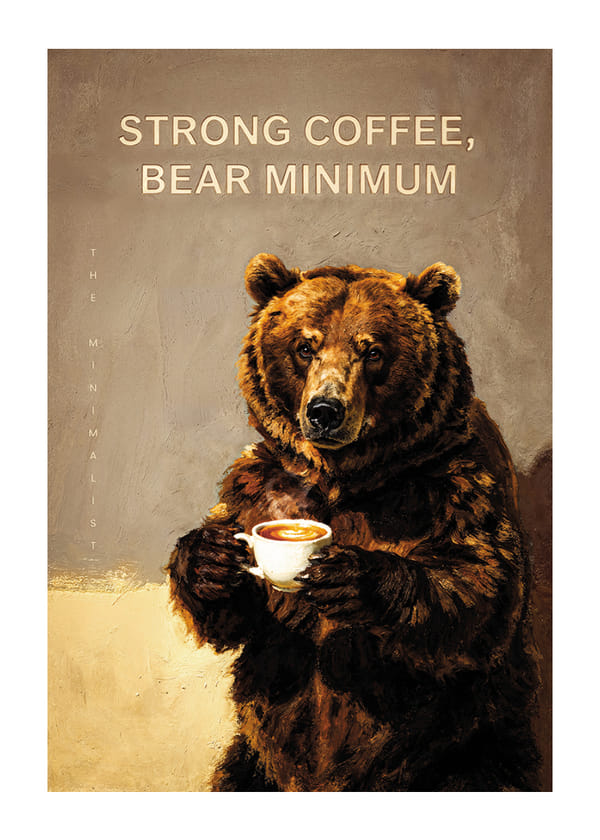 Poster Bear The Minimalist