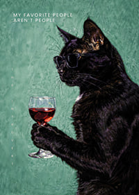 A cat with glasses enjoys a glass of wine in style.-7