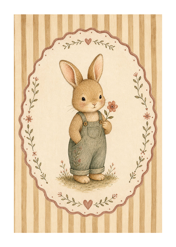 Póster Cute Bunny Blossom