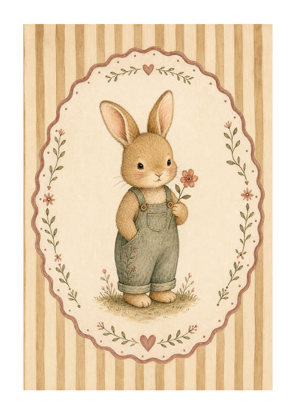 Poster Cute Bunny Blossom