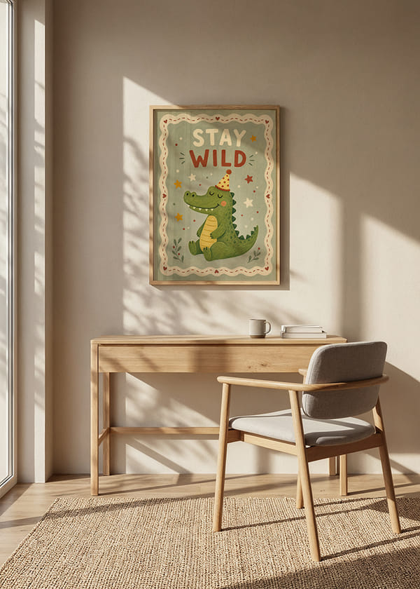 Poster Wild Joyful Crocodile crossfade