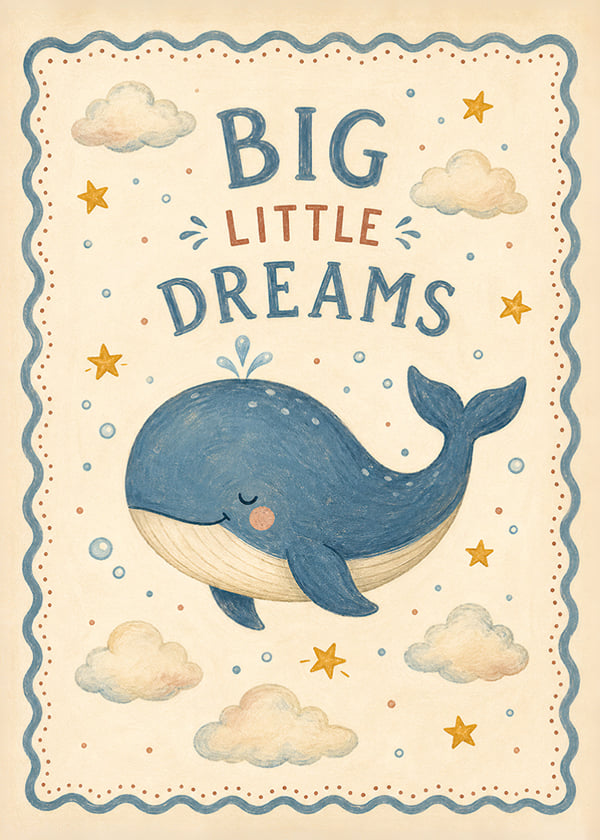 Póster Big Little Dreams Whale