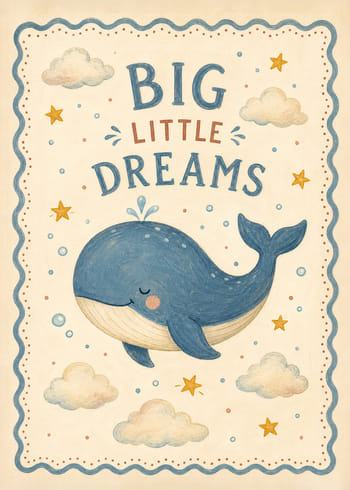 Poster Big Little Dreams Whale