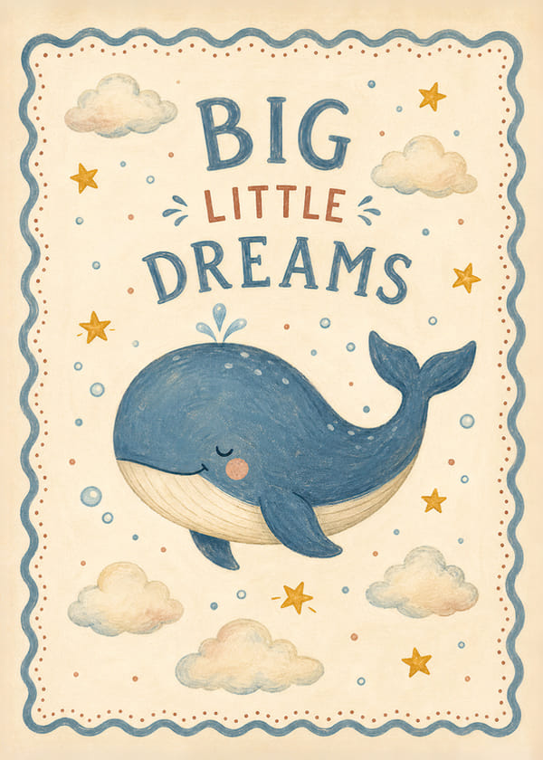 Poster Big Little Dreams Whale
