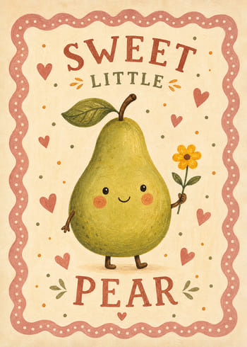 Poster Sweet Little Pear