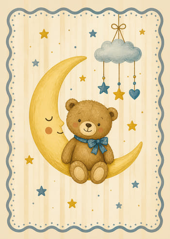 Poster Teddys Lunar Lullaby