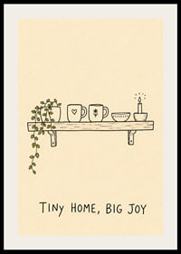A shelf with simple charm and cozy decor.-2