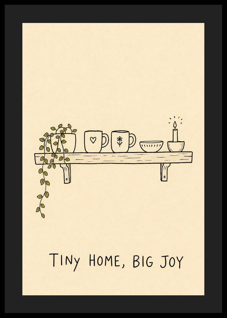 A shelf with simple charm and cozy decor.-12