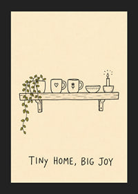 A shelf with simple charm and cozy decor.-5