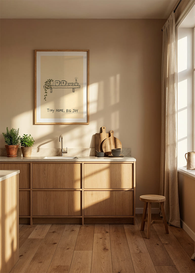 Ein Regal mit schlichtem Charme und gemütlicher Einrichtung.-12