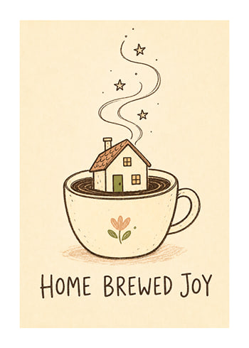 Poszter Home Brewed Joy