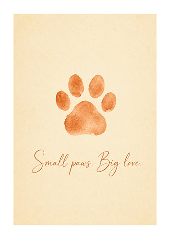 Poster Pawprints Of Love