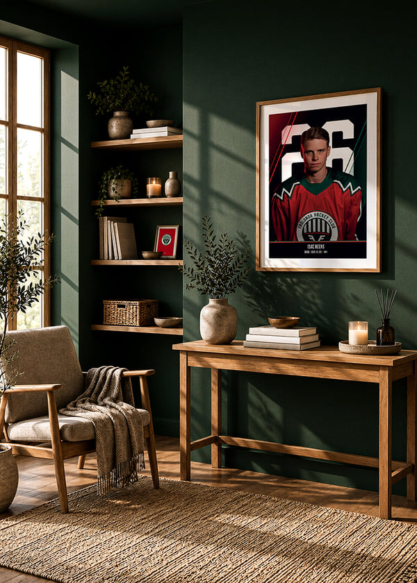 Poster Isac Heens #26 Frölunda HC 2026/2027 crossfade