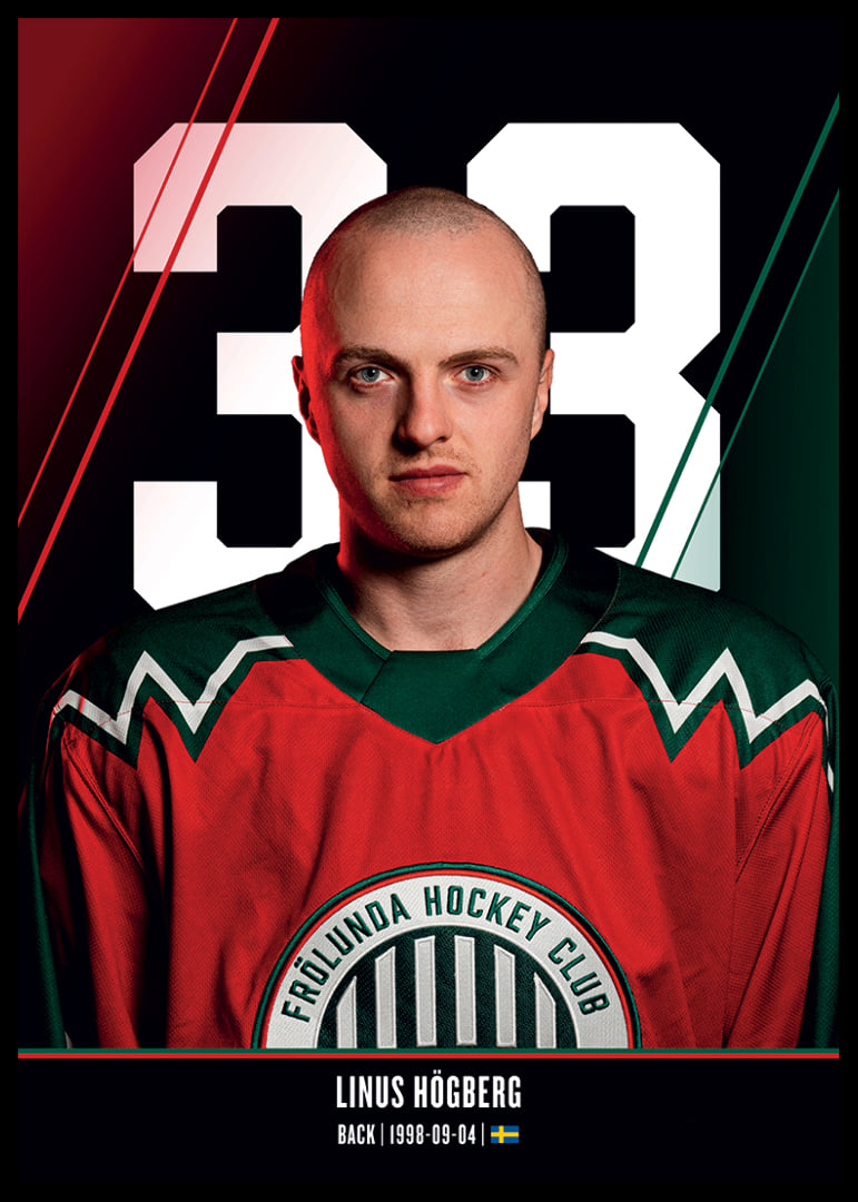 Linus Högberg #33 Frölunda HC 2026/2027-12