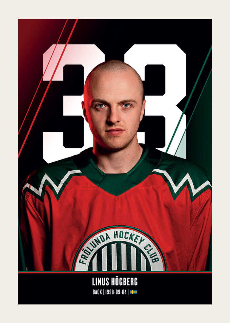 Linus Högberg #33 Frölunda HC 2026/2027-12