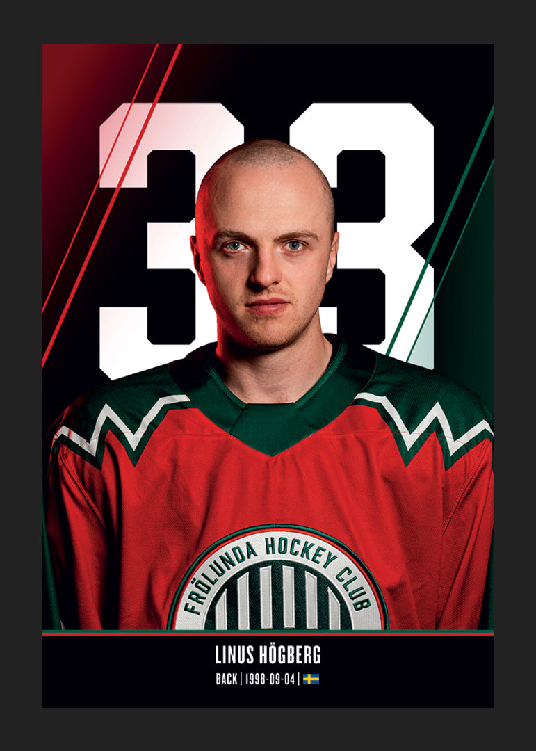 Linus Högberg #33 Frölunda HC 2026/2027-12
