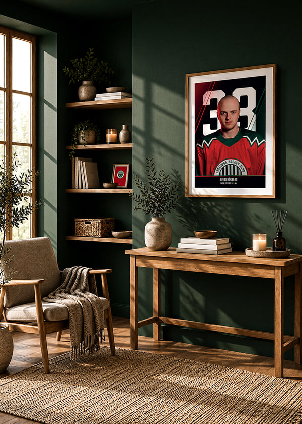 Poster Linus Högberg #33 Frölunda HC 2026/2027 crossfade