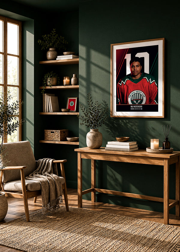 Poster Max Westergård #10 Frölunda HC 2026/2027 crossfade