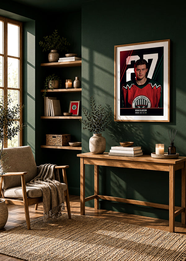Poster Oskar Olausson #27 Frölunda HC 2026/2027 crossfade