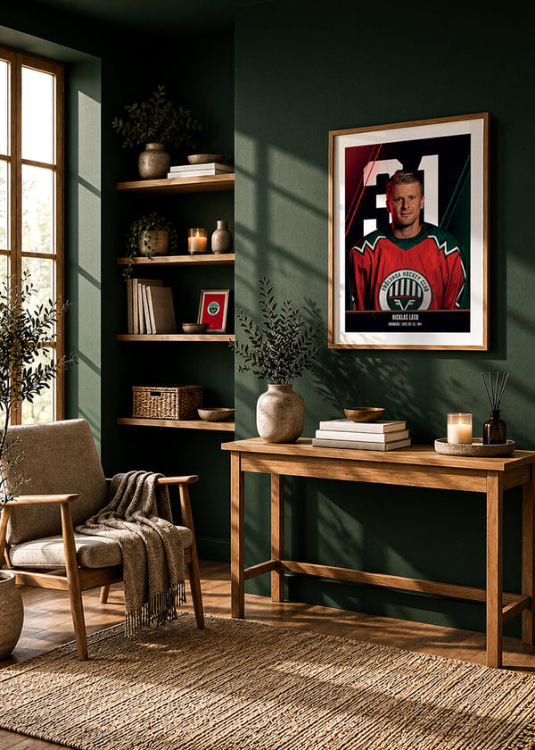 Poster Nicklas Lasu #31 Frölunda HC 2026/2027 crossfade