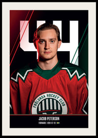 Jacob Peterson #44 Frölunda HC 2026/2027-2