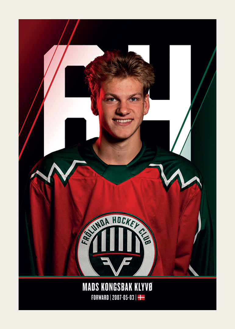Mads Kongsbak Klyvø #64 Frölunda HC 2026/2027-12