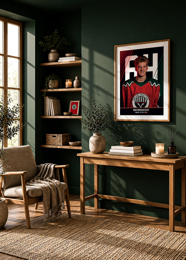 Poster Mads Kongsbak Klyvø #64 Frölunda HC 2026/2027 crossfade