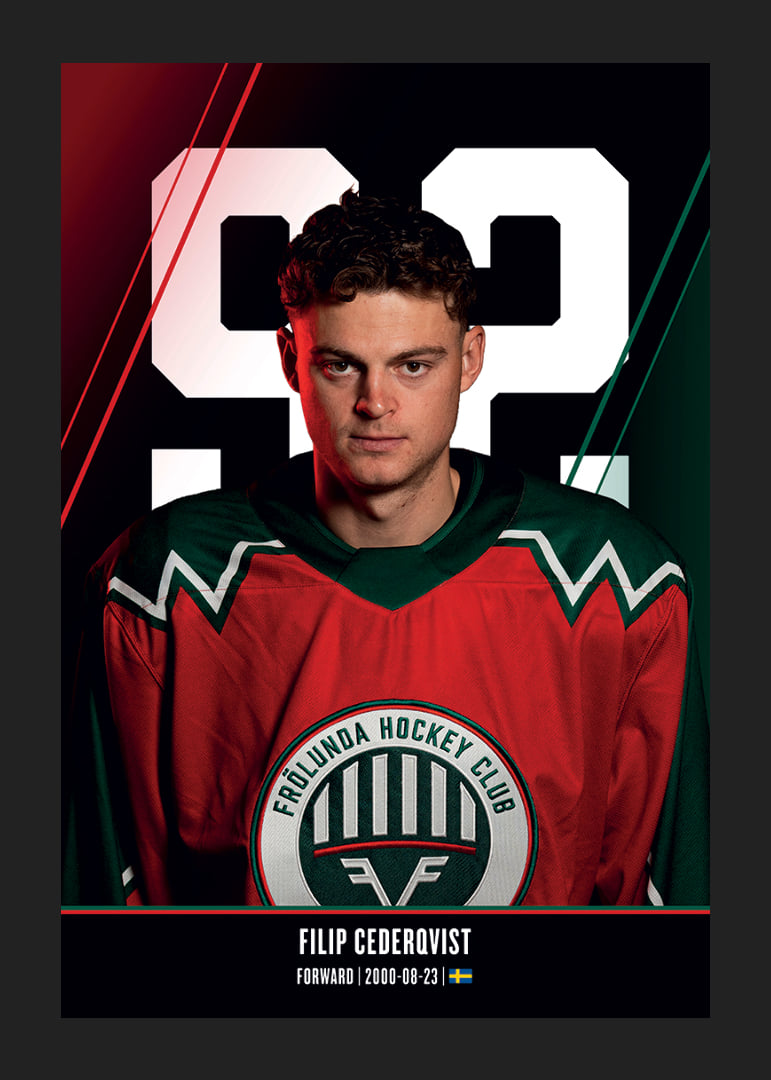 Filip Cederqvist #92 Frölunda HC 2026/2027-12