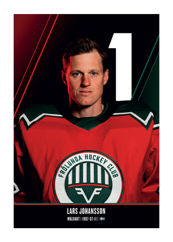 Poster Lars Johansson #1 Frölunda HC 2026/2027