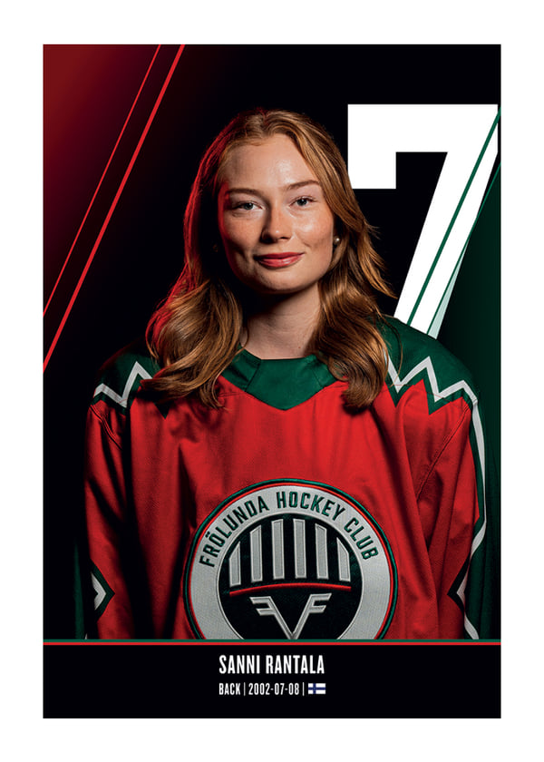 Poster Sanni Rantala #7 Frölunda HC 2026/2027