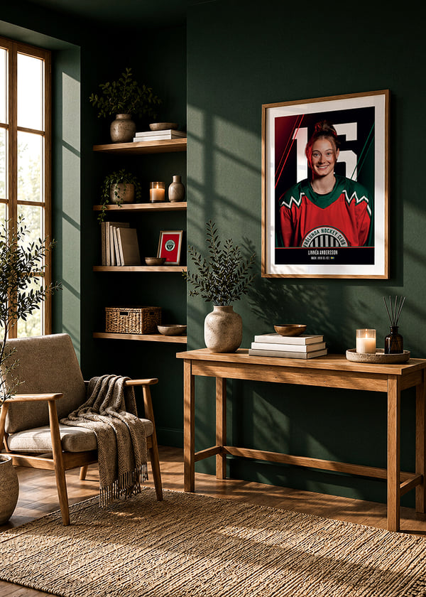 Poster Linnéa Andersson #15 Frölunda HC 2026/2027 crossfade