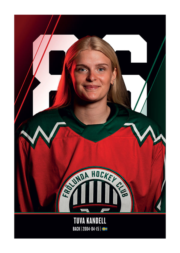 Poster Tuva Kandell #86 Frölunda HC 2026/2027