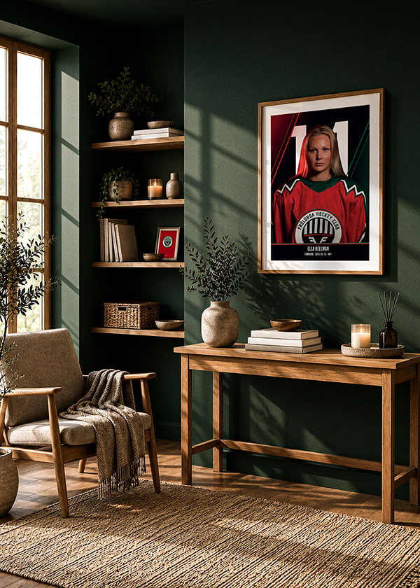 Poster Ella Hellman #11 Frölunda HC 2026/2027 crossfade