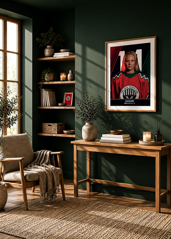 Poster Ella Hellman #11 Frölunda HC 2026/2027 crossfade