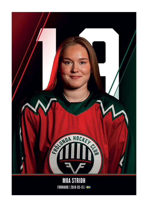 Poster Moa Strid #19 Frölunda HC 2026/2027
