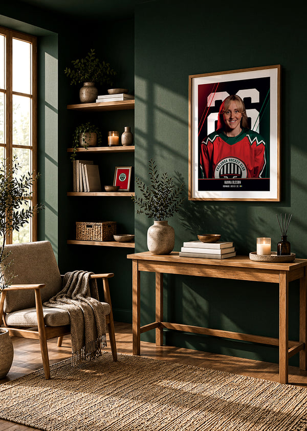 Poster Hanna Olsson #26 Frölunda HC 2026/2027 crossfade