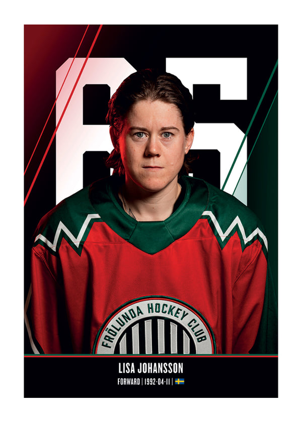 Poster Lisa Johansson #65 Frölunda HC 2026/2027