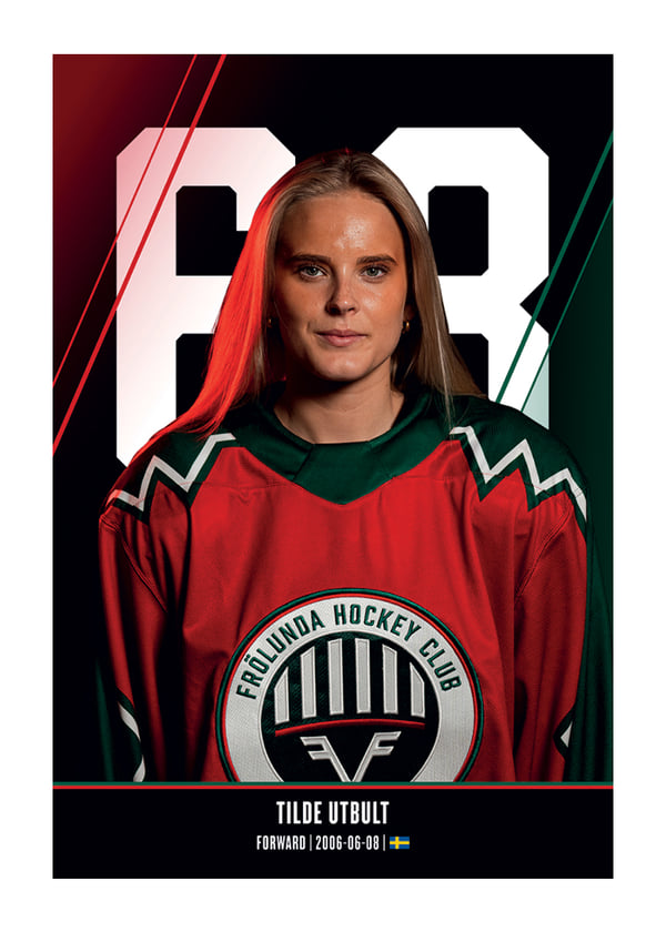 Poster Tilde Utbult #68 Frölunda HC 2026/2027