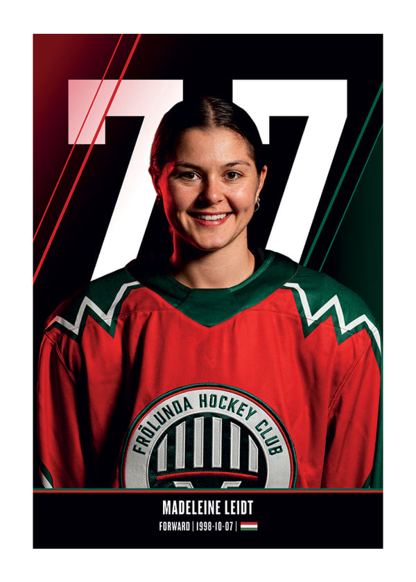 Poster Madeleine Leidt #77 Frölunda HC 2026/2027