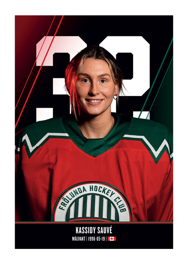 Poster Kassidy Sauvé #32 Frölunda HC 2026/2027