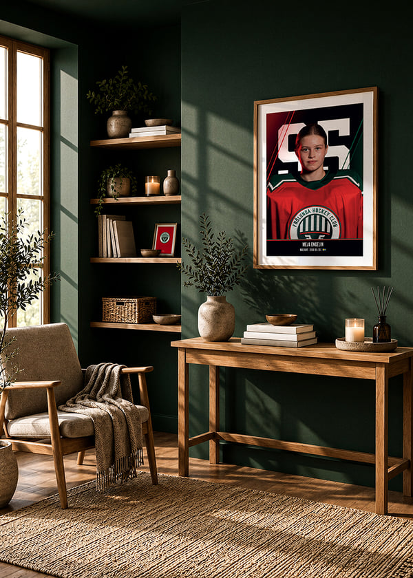 Poster Meja Engelin #95 Frölunda HC 2026/2027 crossfade