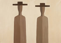 Two mysterious figures in subtle brown tones.-7