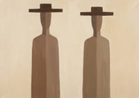 Two mysterious figures in subtle brown tones.-7