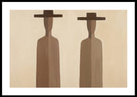 Two mysterious figures in subtle brown tones.-0