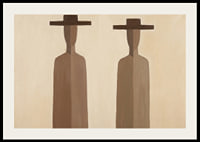 Two mysterious figures in subtle brown tones.-2