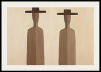 Two mysterious figures in subtle brown tones.-2